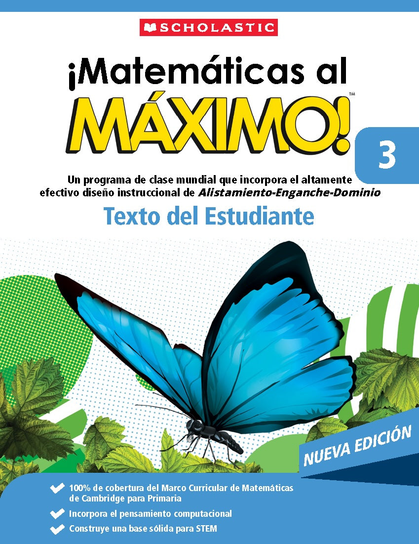 Matemáticas al Máximo Texto Gr. 3. Nueva edición.
